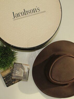 VINTAGE Jacobson's Leather Hat